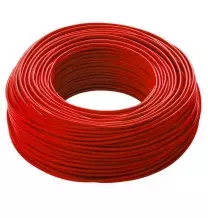 Cavo elettrico  unipolare antifiamma FS17 1X2,5mmq Rosso Matassa 100 Mt