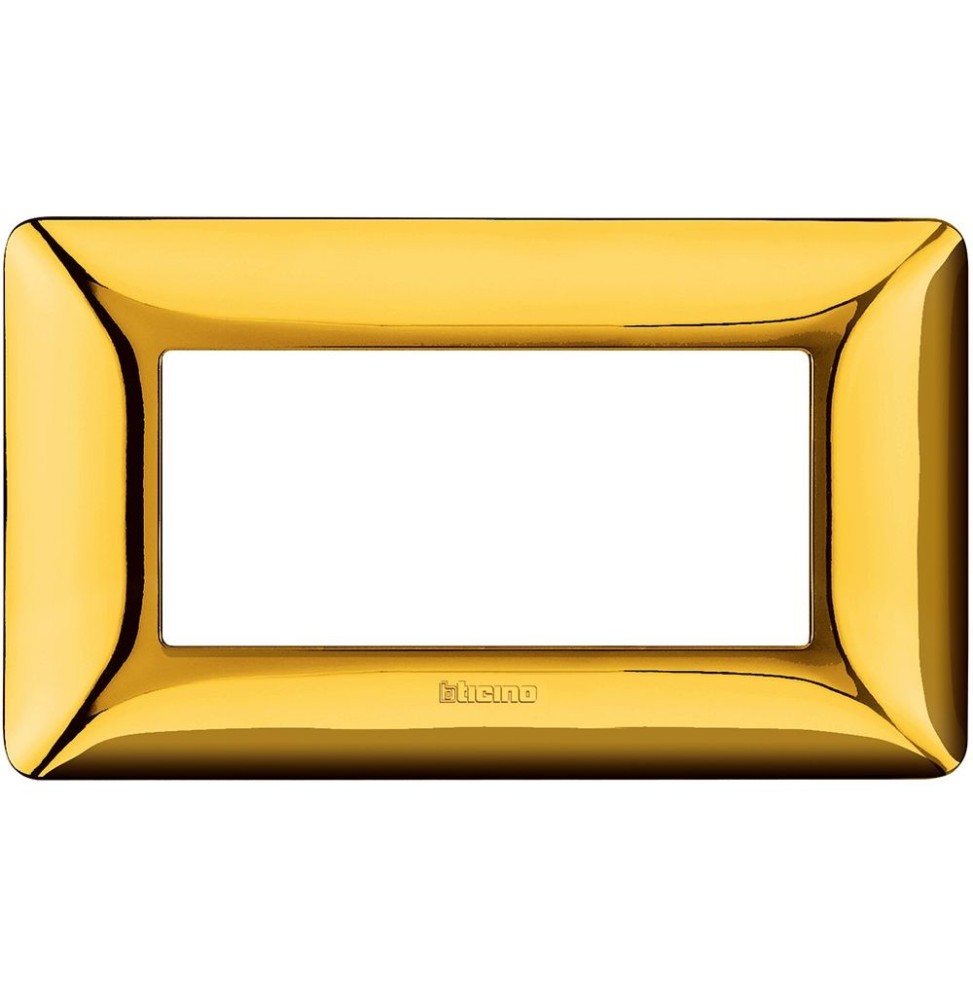 Placca 4 posti Bticino Matix Oro Lucido AM4804GOR