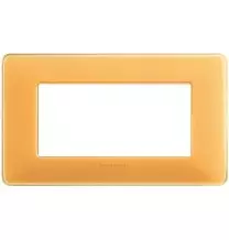 Placca 4 posti Bticino Matix Ambra AM4804CAB