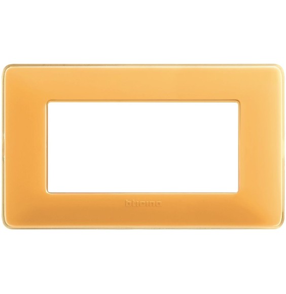 Placca 4 posti Bticino Matix Ambra AM4804CAB