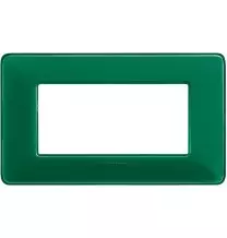 Placca 4 posti Bticino Matix Smeraldo AM4804CVS