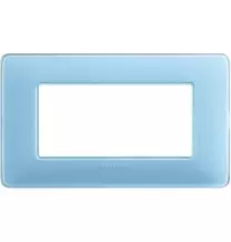 Placca 4 posti Bticino Matix Turchese AM4804CAR