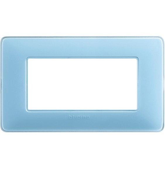 Placca 4 posti Bticino Matix Turchese AM4804CAR