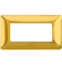 Placca 4 posti Bticino Matix Oro Satinato AM4804GOS