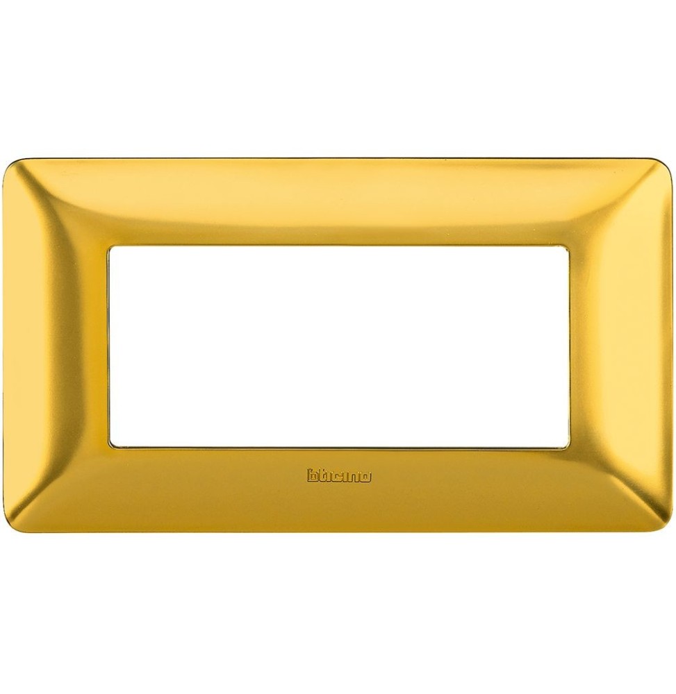 Placca 4 posti Bticino Matix Oro Satinato AM4804GOS