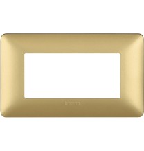 Placca 4 posti Bticino Matix Gold AM4804MGL