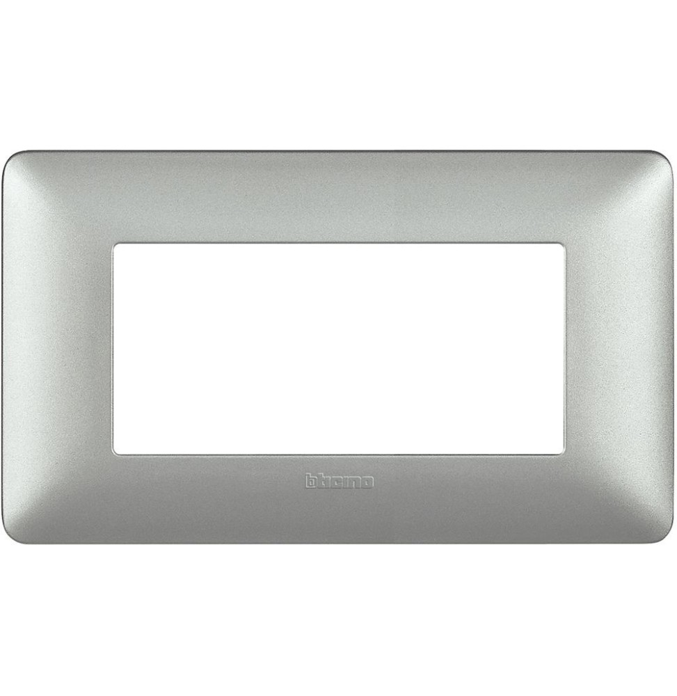 Placca 4 posti Bticino Matix Silver AM4804MSL