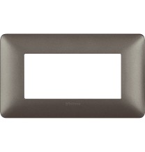 Placca 4 posti Bticino Matix Iron AM4804MIR