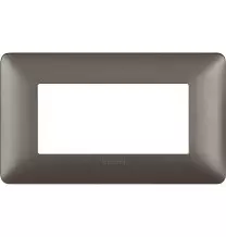 Placca 4 posti Bticino Matix Iron AM4804MIR