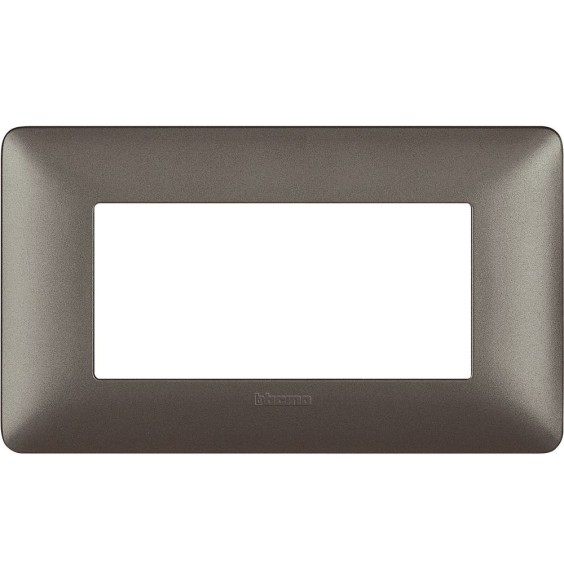 Placca 4 posti Bticino Matix Iron AM4804MIR