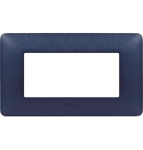 Placca 4 posti Bticino Matix Blu Mercurio AM4804TBM