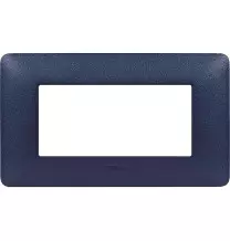 Placca 4 posti Bticino Matix Blu Mercurio AM4804TBM