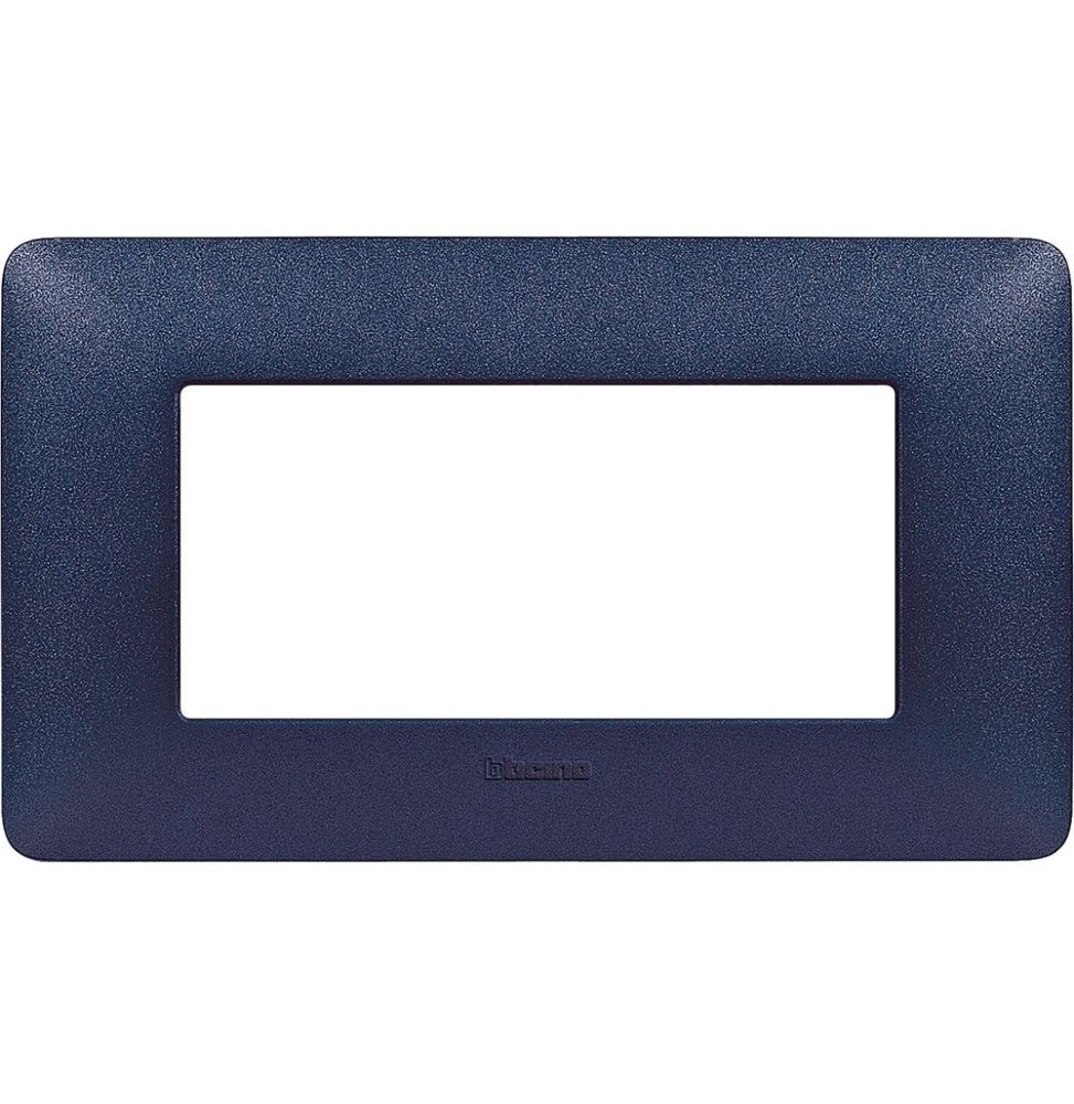 Placca 4 posti Bticino Matix Blu Mercurio AM4804TBM