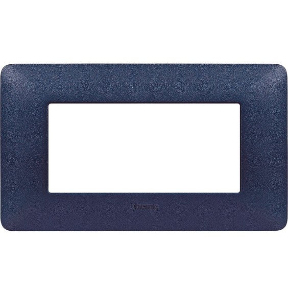 Placca 4 posti Bticino Matix Blu Mercurio AM4804TBM