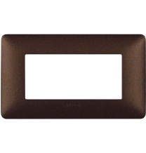 Placca 4 posti Bticino Matix Marrone Caffè AM4804TGG