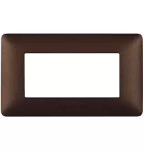 Placca 4 posti Bticino Matix Marrone Caffè AM4804TGG