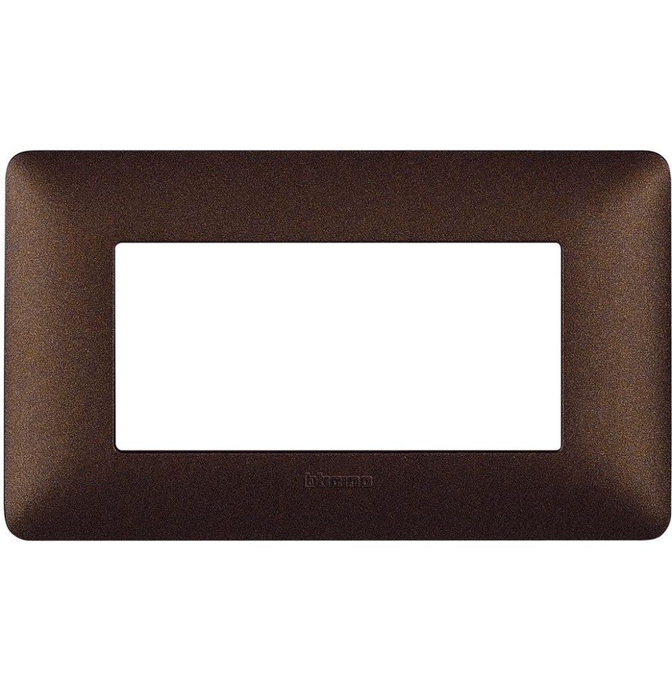 Placca 4 posti Bticino Matix Marrone Caffè AM4804TGG