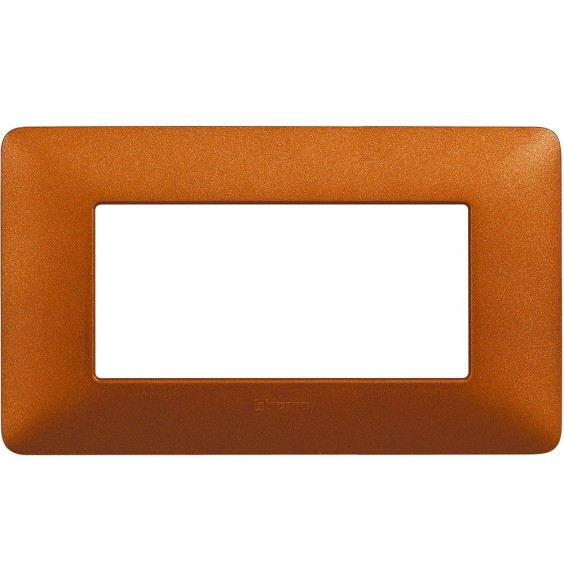 Placca 4 posti Bticino Matix Rosso Terra AM4804TRT