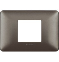 Placca 2 posti Centrali Bticino Matix Iron AM4819MIR