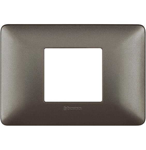Placca 2 posti Centrali Bticino Matix Iron AM4819MIR