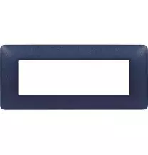 Placca 6 posti Bticino Matix Blu Mercurio AM4806TBM