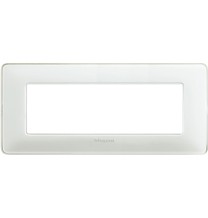 Placca 6 posti Bticino Matix Ghiaccio AM4806CBN
