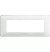 Placca 6 posti Bticino Matix Ghiaccio AM4806CBN
