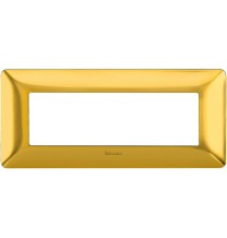 Placca 6 posti Bticino Matix Oro Satinato AM4806GOS