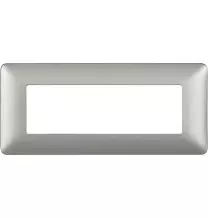 Placca 6 posti Bticino Matix Silver AM4806MSL
