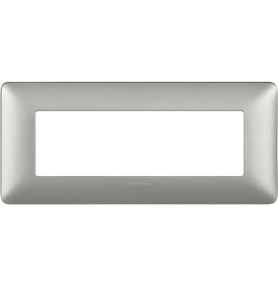 Placca 6 posti Bticino Matix Silver AM4806MSL