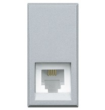 Presa telefonica RJ11 colore Tech Bticino Axolute Chiara HC4258/11N