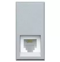 Presa telefonica RJ11 colore Tech Bticino Axolute Chiara HC4258/11N