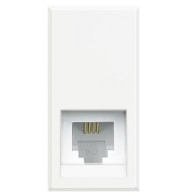 Presa telefonica RJ11 colore Bianco Bticino Axolute Bianca HD4258C11N