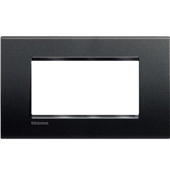 Placca 4 Posti LivingLight Bticino Antracite LNA4804AR