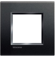 Placca 2 moduli Bticino Livinglight antracite LNA4802AR