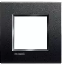 Placca 2 moduli Bticino Livinglight antracite LNA4802AR