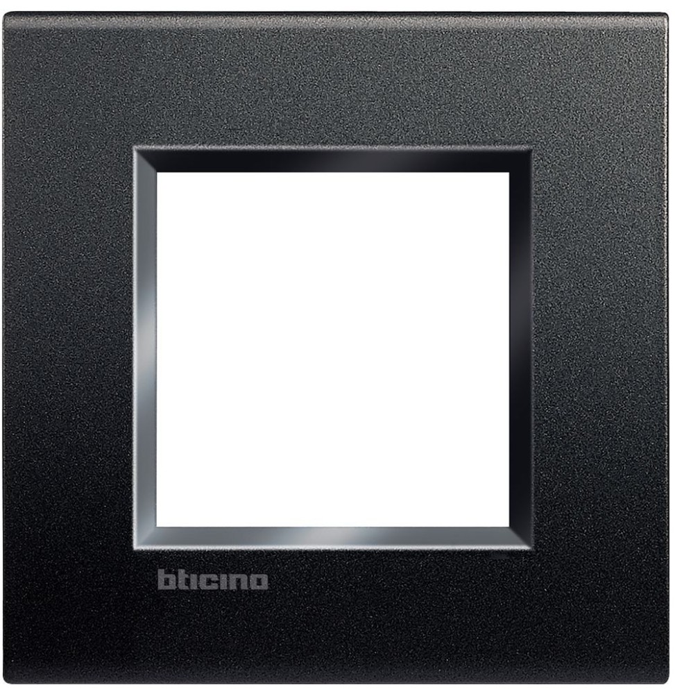Placca 2 moduli Bticino Livinglight antracite LNA4802AR