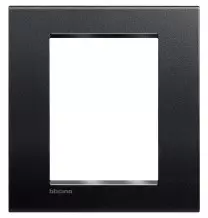 Placca 3+3 posti Bticino LivingLight Antracite LNA4826AR