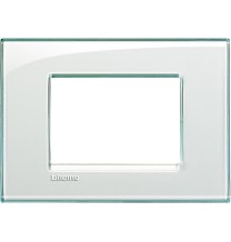 Placca 3 Posti LivingLight Bticino Acquamarina LNA4803KA