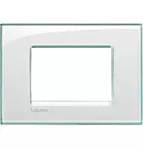 Placca 3 Posti LivingLight Bticino Acquamarina LNA4803KA