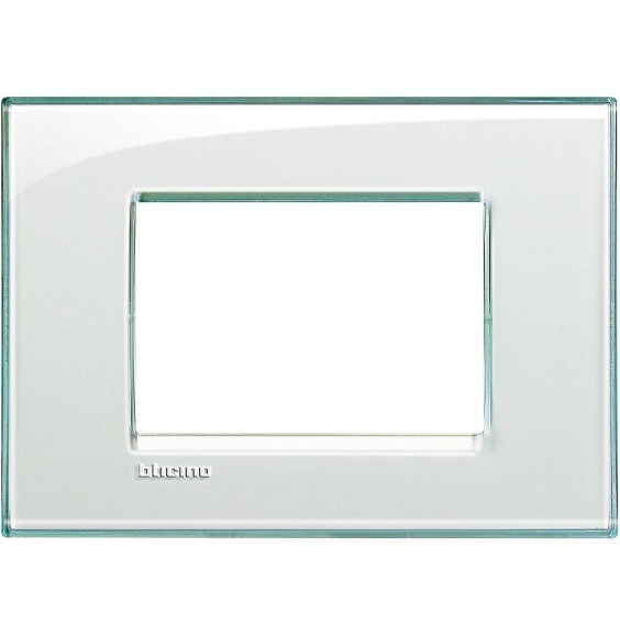 Placca 3 Posti LivingLight Bticino Acquamarina LNA4803KA