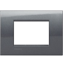 Placca 3 Posti LivingLight Bticino Acciaio LNA4803AC