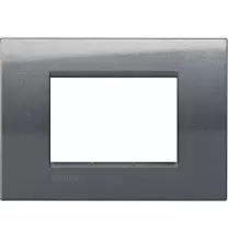 Placca 3 Posti LivingLight Bticino Acciaio LNA4803AC