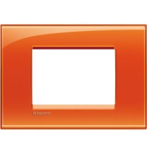 Placca 3 Posti LivingLight Bticino Arancio Deep LNA4803OD