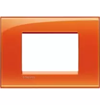 Placca 3 Posti LivingLight Bticino Arancio Deep LNA4803OD