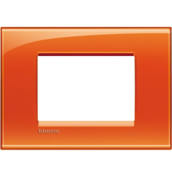 Placca 3 Posti LivingLight Bticino Arancio Deep LNA4803OD