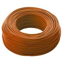 Cavo elettrico  unipolare antifiamma FS17 1X6mmq Marrone Matassa 100 Mt