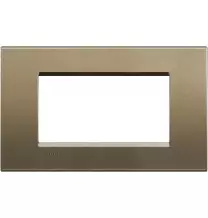 Placca 4 Posti LivingLight Bticino Square LNA4804SQ