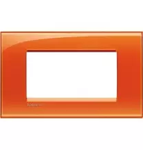 Placca 4 Posti LivingLight Bticino Arancio Deep LNA4804OD