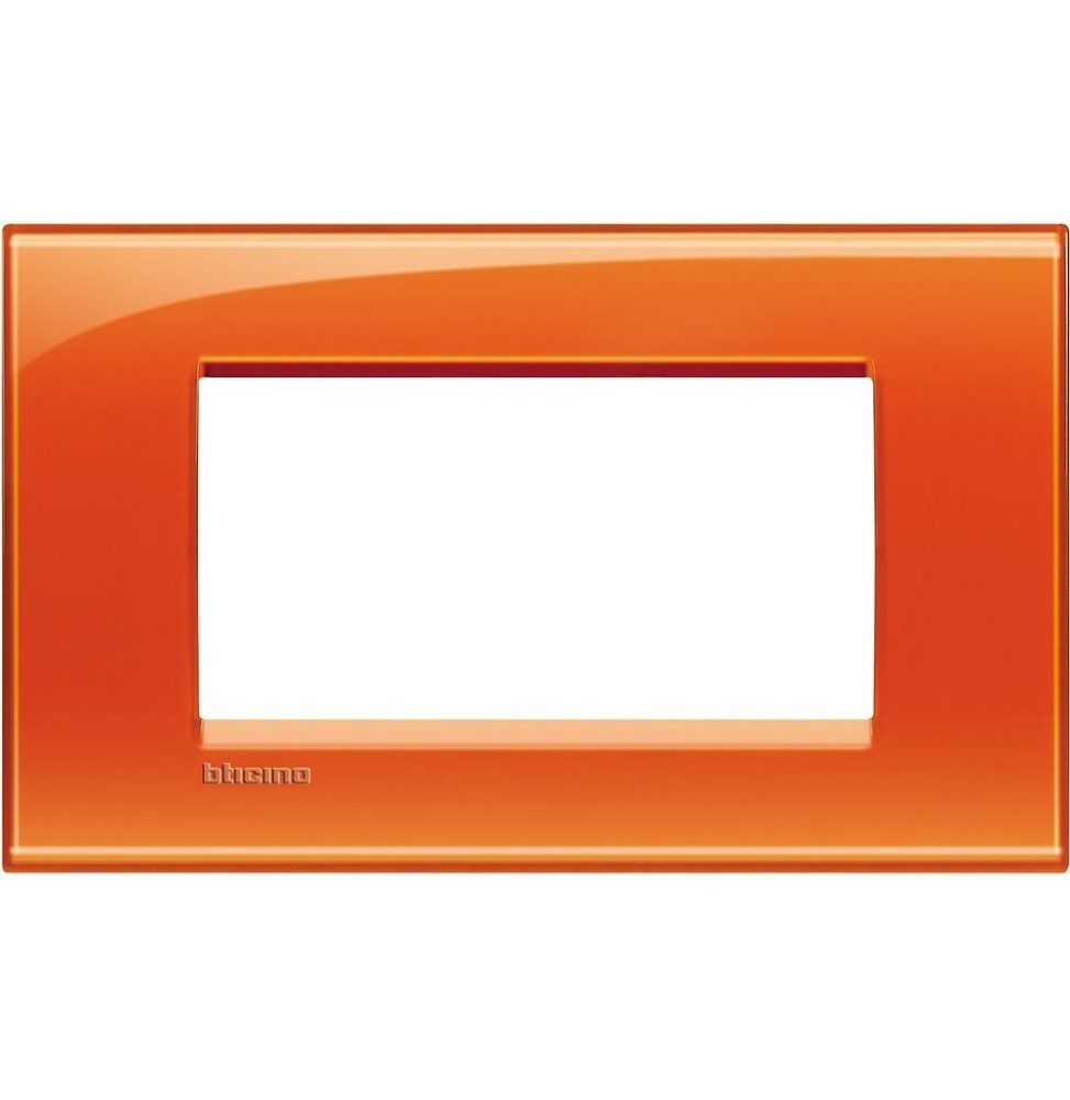 Placca 4 Posti LivingLight Bticino Arancio Deep LNA4804OD